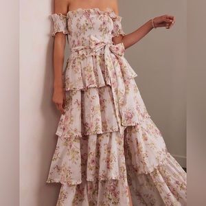 V. Chapman Angelina Dress in Pink Rose